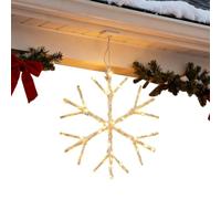 Snowflake Window Light - Warm Glow Anti-Glare Winter Holiday Ornament