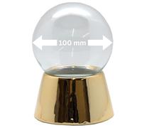 Snowglobe-for-You 40047 Boule à neige à monter soi-même avec boule en verre Doré brillant 100 mm