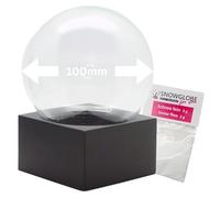 Snowglobe for You 40067 Kit de bricolage Boule à neige avec 1 boule à neige, Do it Yourself avec boule en verre et socle en polyrésine, rectangulaire, diamètre 100 mm, boule à secouer individuelle