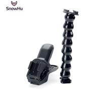 SnowHu pour Gopro accessoires réglable cou + mâchoires Flex pince montage Flexible trépied Go pro Hero 8 7 6 5 4 XiaomiYi SJ4000 GP152