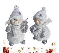 Snowman Advent Calendarr - 3.94x2.36 Inches Each 2pieces 24 Days Snowman Countdown, Xmass Pendants Figures | Decoration For Winter Table Desk Home Office Kitchen Shelf Mantel Holiday