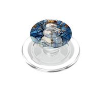 Snowman Christmas Moon Winter PopSockets PopGrip pour MagSafe