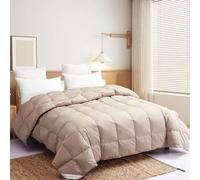 Snowman Couverture en Duvet Extra Douce pour très Grand lit, Couette en Duvet légère avec 8 languettes d'angle, Couette de lit rafraîchissante pour Climat Chaud/dormeur, Poids de Remplissage de 623,7