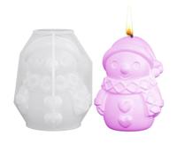 Snowman Silicone Mold - 3D Christmas Casting Mould, Handmade Design | Epoxy Resin Mold, Plaster Casting Form | Winter Holiday Craft Tool for Candle Cake Soap Wedding Favors DIY Arts Projects