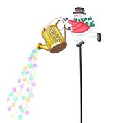 Snowman Solar Lights, Christmas Outdoor Decorations, Solar Garden Lights with Snowman Design, Landscape Lighting for Lawn Backyards Patio, Christmas Yard Decor, Solars Kettle Light for Flower Pot