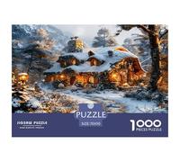 Snowscape Hiver Puzzle De 1000 Pièces pour Adultes Et Enfants Dès 14 Ans Jeux De Défi Jouets Éducatifs De Qualité Supérieure - Activité Familiale Parfaite 70x50cm/1000pcs