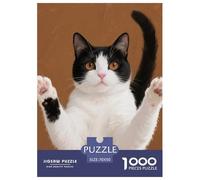 Snowshoe 1000 Pieces Puzzle Cute Cat Puzzles pour AdultesJeu Série Pleine De Couleurs en Papier pour La Décoration Intérieure Cadeau Parfait 70x50cm/1