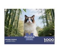 Snowshoe, Puzzle De 1000 Pièces, Détails Riches Et Couleurs Vives, Idéal pour Encadrement, pour 12 Ans Et Plus,Pet Chat, 38x26cm/1000pcs