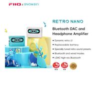 Snowsky/FiiO RETRO NANO Bluetooth DAC et amplificateur casque, LDAC/aptX Adaptive/aptX LL avec 3,5 mm/4,4 mm Blue