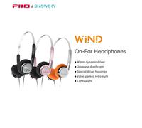Snowsky/FiiO Wind-Casque supra-auriculaire pour les jeux statiques avec microphone, pilote MS de demoiselle d'honneur 40mm, son HiFi, 3.5mm Silver
