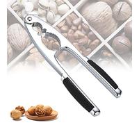 Snowtain Casse-Noisette pour Noix,Pince Noix,Casse-Noix Multifonction,Casse Noix en Métal,Noyer Cracker,pour Noix de pécan, amandes, Noisettes, pistaches(Alliage de Zinc, Argent) Casse Noix Pince