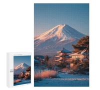 Snowy Mountain Zen Temple Puzzle 1000 Pièces Educa Jouet en Bois Cadeau Unique Décoration Intérieure Jeu Éducatif Challenge Toy Adultes Et Enfants À Partir De 14 Ans 1000 PCS