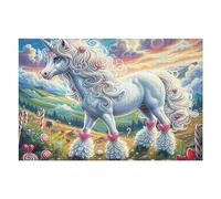 Snowy White Loup 1000 Pièces Puzzle pour Ado en Carton Anti-Déchirure Facile Débutant Jeu De Société Soirée Entre Amis Cadeau Anniversaire Petit Prix 1000 PCS/75x50cm