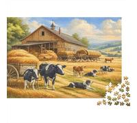 Snowy Wolf Pair Puzzle 1000 Pièces Pour Adultes Et Enfants Two Snowy Wolves in Winter Scene Jeu De Création Et Logique Pour Enfants Décoration De La Maison - Décoration Murale Cadeaux Cadeaux De Voyag