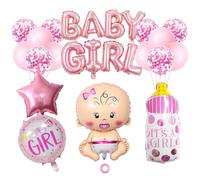 SNOWZAN Décorations de fête prénatale pour fille - Genre - Décoration de fête prénatale - Rose - Sexe - Ballon révélateur - Baby Girl - Ballons roses - Fête prénatale