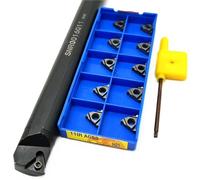 SNR0008K11 SNR0010K11 Inserts En Carbure 11IR Barre D'alésage À Filetage Interne Porte-outil De Tournage CNC Ensemble Coupe Tour Plaquettes de Carbure CNC(SNR0016Q11)