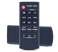 Snrigw N2QAYB001215 Télécommande de rechange pour système audio Panasonic | SC-DM502-K, SA-AKX320E-K SA-AKX320GN-K SA-AKX320GS-K SA-AKX520E-K SC-TMAX20GSK SC-UA30GW-K SC-TMAX10 SC-TMAX40