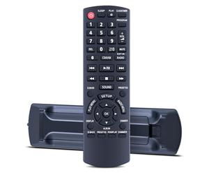 Snrigw Nouvelle télécommande de rechange N2QAYB001101 compatible avec Panasonic Micro CD Stéréo System N2QAYB001102 SC-PMX80 SC-PMX82 SA-PMX82 SB-PMX70 SA-PMX82 SA-PMX84 SA-PMX94 SC-PMX74 SC-PMX92