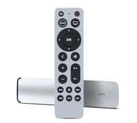 Snrigw Télécommande de rechange universelle pour Apple TV 4K, pour Apple TV Box Gen 1 2 3 4, pour Apple TV HD A1469 A1378 A1218 A2843 A2737 A2169 A1842 A1625 A1427 (fonction No Voice No Siri)