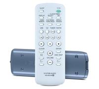 Snrigw Télécommande RM-AMU006 compatible avec système audio Sony FST-ZUX9 MHC-EC68USB MHC-EC69 MHC-EC79 MHC-EC99 MHC-GT111 MHC-GT111BP MHC-GT22 MHC-GT222 MHC-GT44 MHC-GT444 MHC-GT555