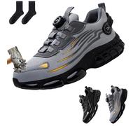 Snrtevu Chaussure De Sécurité Ultra Légère, Basquette De Securite Homme, Chaussures Légères Et Antidérapantes à Embout d'acier, Adapté à Tout Environnement De Travail (1pc-b,43)