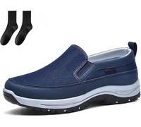 Snrtevu Chaussure Marche Orthopédique, Chaussures de Marche à Confortorthopédique Homme Chaussures de Marche Décontractées d'été pour Hommes, Confortables (Bleu,48)
