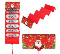 Snrtevu Christmas Cash Gift Envelope, 2026 New Foldable 6 EnvelopeSlot Christmas Red Envelope, Various Styles Xmas Money Wallets with Envelopes for Parents, Teens, Women, Men, Grandparents (I)