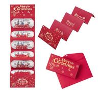 Snrtevu Christmas Cash Gift Envelope, 2026 New Foldable 6 EnvelopeSlot Christmas Red Envelope, Various Styles Xmas Money Wallets with Envelopes for Parents, Teens, Women, Men, Grandparents (B)