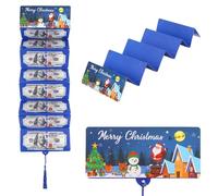 Snrtevu Christmas Cash Gift Envelope, 2026 New Foldable 6 EnvelopeSlot Christmas Red Envelope, Various Styles Xmas Money Wallets with Envelopes for Parents, Teens, Women, Men, Grandparents (F)