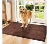 Snrtevu Clean Pattes - Absorbe la saleté Avant qu'elle n'entre, paillasson intérieur Chenille pour Chiens, Tapis Absorbant Chien, Lavable, antidérapant et Anti-salissures, Tissu Doux (40 x 60 cm,#K)