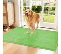 Snrtevu Clean Pattes - Absorbe la saleté Avant qu'elle n'entre, paillasson intérieur Chenille pour Chiens, Tapis Absorbant Chien, Lavable, antidérapant et Anti-salissures, Tissu Doux (50 x 80 cm,#L)