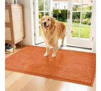 Snrtevu Clean Pattes - Absorbe la saleté Avant qu'elle n'entre, paillasson intérieur Chenille pour Chiens, Tapis Absorbant Chien, Lavable, antidérapant et Anti-salissures, Tissu Doux (50 x 80 cm,#M)