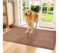 Snrtevu Clean Pattes - Absorbe la saleté Avant qu'elle n'entre, paillasson intérieur Chenille pour Chiens, Tapis Absorbant Chien, Lavable, antidérapant et Anti-salissures, Tissu Doux (50 x 80 cm,#G)
