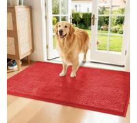 Snrtevu Clean Pattes - Absorbe la saleté Avant qu'elle n'entre, paillasson intérieur Chenille pour Chiens, Tapis Absorbant Chien, Lavable, antidérapant et Anti-salissures, Tissu Doux (50 x 80 cm,#H)