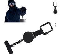 Snrtevu Cordon De Sécurité Rétractable, Cordon Antivol Telephone Portable, Attache Téléphone Anti-Chute Pour Ski, Randonnée Et Cyclisme, Porte-Clés Pour Garder L‘esprit Tranquille (1PC-B)