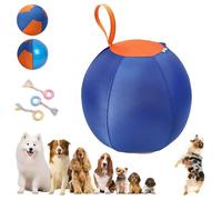 Snrtevu Curveaball - Balle Interactive Ultra-Résistante, Jouet Indestructible Grande Taille, Stimule L'instinct de Poursuite, Housse Renforcée, Ballon Chien pour Extérieur, Jardin Et Plage (E,65CM)