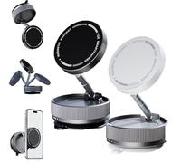 Snrtevu Gripmaster Pro 360 Magnetic Holder New 2024 Mpp015, Suction Phone Holder, Vacuum Suction Magnetic Phone Stand 360°Rotation, Magnetic Phone Holder for Car/Smooth Surface (2PCS-3)