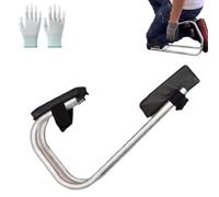 Snrtevu Knee Seat for Gardening, Kneeling Device, Strap on Kneeling Device Seat Leg Brace, Portable Kneeseat Leg Brace Labor-Saving Tools Knee Protection, Ankle Support (Black)