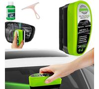 Snrtevu Oil Film Cleaning Brush, New 2.0 Green Oil Film Wipe, Oil Film Remover Brush For Car 2.0, Car Oil Film Cleaning Brush, Glass Oil Film Remover, Improves Clarity (1PC)