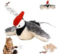 Snrtevu Oiseau pour Chat, Flappy Bird Chat, Flappy Chase Flapping Bird Cat Toy, Jouet Chat Oiseau Qui Bouge, Jouet Oiseau pour Chat, Flapping Chirping Bird Cat Toy (Style-2,1PC)