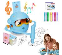 Snrtevu Pictobot Robot dessinateur Enfant, Le Compagnon éducatif Qui Fait Aimer Le Dessin, avec Stylo & 100 Carte, Jouet éducatif interactif sans écran, dès 3 Ans (Blue)