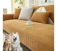 Snrtevu Protège-Canapé Luxueux en Chenille Herringbone - Housse De Canapé Imperméable Anti-Griffes (Chat Et Chien), Résiste Aux Tâches & Ne Dérape Pas, élégance & Protection All-in-One (G,90 * 240CM)