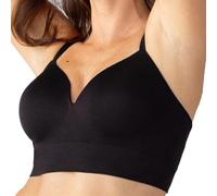 Snrtevu Soutiengorge Push-up, sans Armature, Confort Total: Zéro Pression, Bretelles réglables, Respirant Yoga Quotidien (Black,3TG)