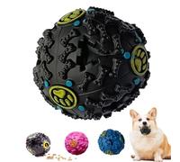 Snrtevu Vetlora Dog Ball,Vetlora Ball Toy, Dog Balls for Large Dogs,Joy Ball for Dogs with Food Dogs Food Dispenser,for Large Medium Small Dogs (Black,L)