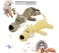 Snrtevu Wowpetsmart Invincible Chewanimals, Wowpetsmart for Heavy Chewers, Durabrite Dog Toy for Strong Chewers, Squeaky Dog Toys, Wowpetsmart Dog Toys for Large and Small Dogs (2PCS-7)