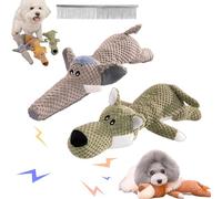 Snrtevu Wowpetsmart Invincible Chewanimals, Wowpetsmart for Heavy Chewers, Durabrite Dog Toy for Strong Chewers, Squeaky Dog Toys, Wowpetsmart Dog Toys for Large and Small Dogs (2PCS-6)