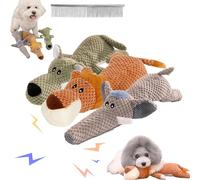 Snrtevu Wowpetsmart Invincible Chewanimals, Wowpetsmart for Heavy Chewers, Durabrite Dog Toy for Strong Chewers, Squeaky Dog Toys, Wowpetsmart Dog Toys for Large and Small Dogs (3PCS-2)
