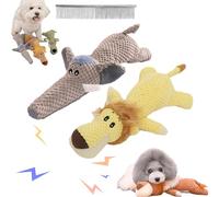 Snrtevu Wowpetsmart Invincible Chewanimals, Wowpetsmart for Heavy Chewers, Durabrite Dog Toy for Strong Chewers, Squeaky Dog Toys, Wowpetsmart Dog Toys for Large and Small Dogs (2PCS-3)