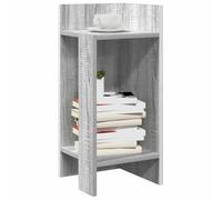 Snsowed Tables d'appoint 2 pcs avec étagère Sonoma Gris 25,5x27x60 cm,Table Bout De Canapé, Industrielle pour Les Petites Pièces, Petite Table dans L'Entrée, Facile À Monter