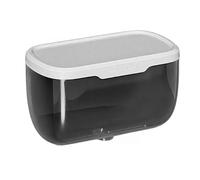 SNSP Boîte à papier toilette, boîte à papier en rouleau étanche, support à mouchoirs de cuisine de salle de bain, étagère de rangement, installation sans perçage, transparente